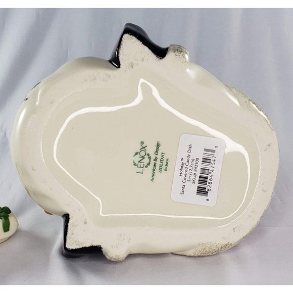 Lenox Holiday Santa Covered Candy Dish NIB - Picture 6 of 7